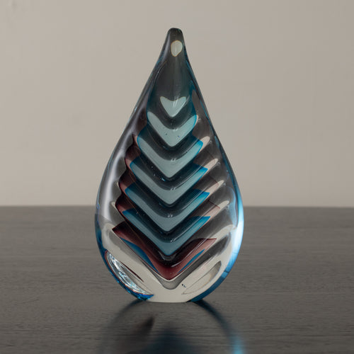 FLAVIO POLI SOMMERSO TEARDROP WITH CHEVRON PATTERN